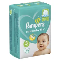Подгузники Pampers Active Baby-Dry 6–10 кг, размер 3, 22 шт.