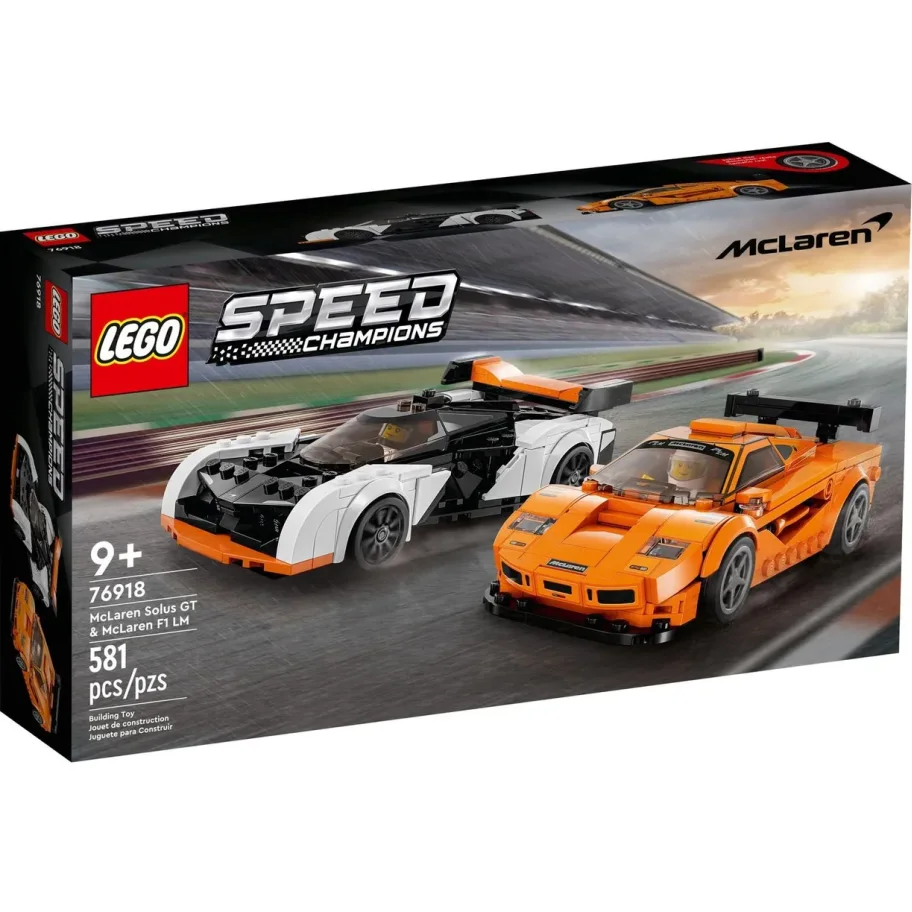 Конструктор LEGO Speed Champions Макларен Solus GT и Макларен F1 LM 76918