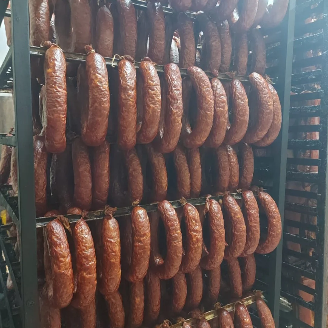 Semi-smoked sausages
