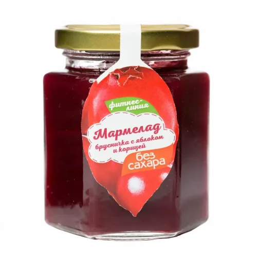 Lingonberry marmalade with apple and cinnamon FITNESS LINE 200 g WITHOUT SUGAR I would eat myself