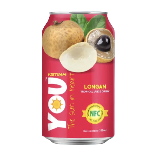 Tropical Drink YOU VIETNAM negaz.  with Longan juice 0.33 l. w/ b 24 pcs.
