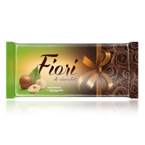 Молочный шоколад "Fiori di Cioccolato" с фундуком