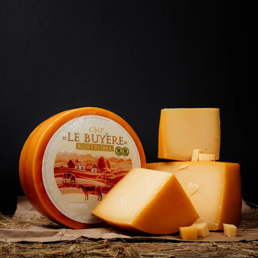 Cheese of the RESURRECTION CHEESE MAKER "Le Buyere Kostroma" 45% without zmzh (Russia)