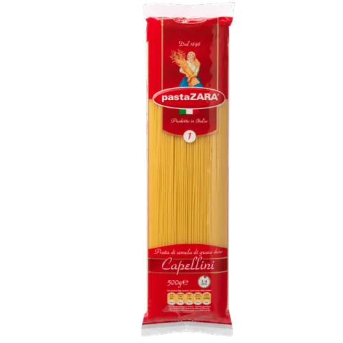No.001 Spaghetti capellini 500g*20 Pasta Zara