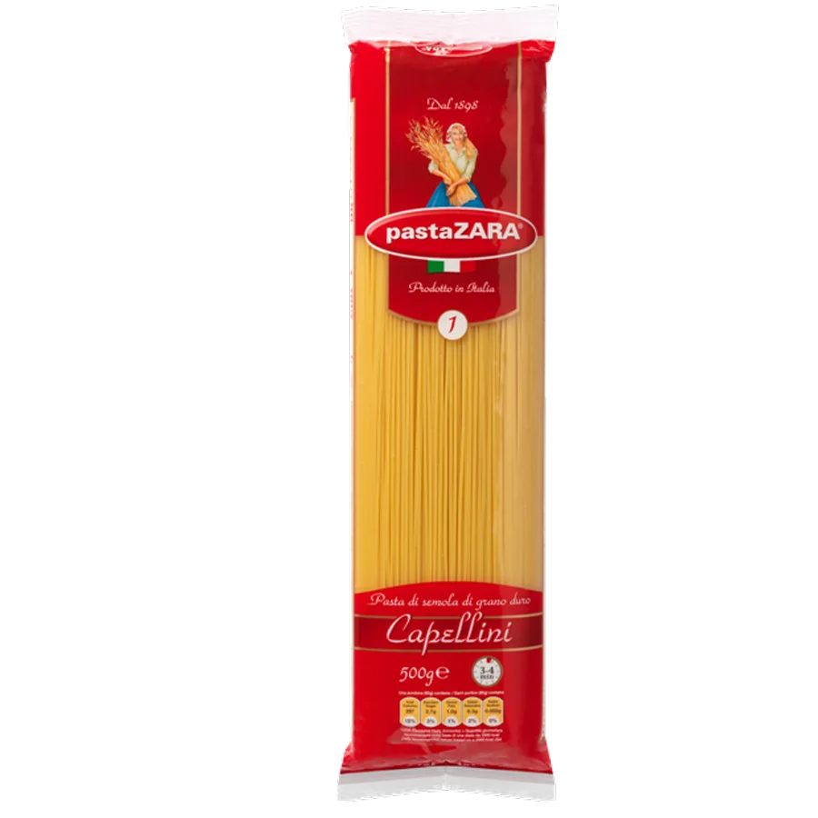 No.001 Spaghetti capellini 500g*20 Pasta Zara