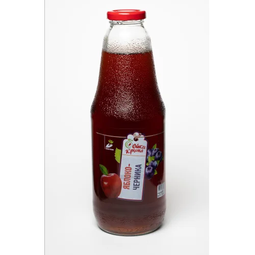 Apple-blueberry juice of direct extraction 