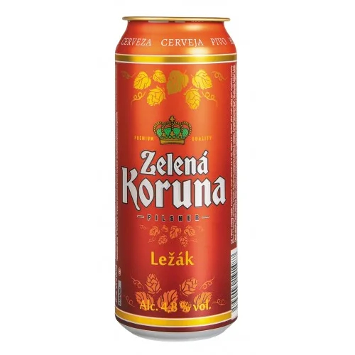 Пиво Zelena Koruna Lezak