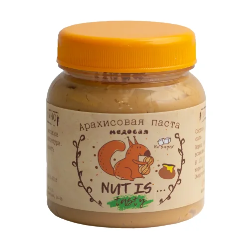Арахисовая паста NUT IS медовая 280 гр Без сахара