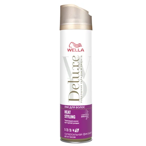Wella Deluxe HEAT Styling Hair Lacquer SuperSil