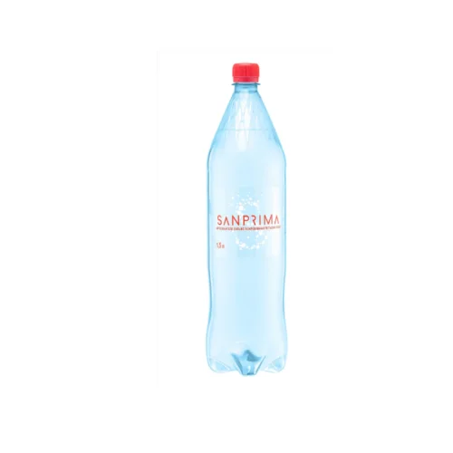 Mineral drinking water "Sanprima" carbonated, 1.5 liters