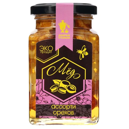 Assorted nuts in honey, 320g