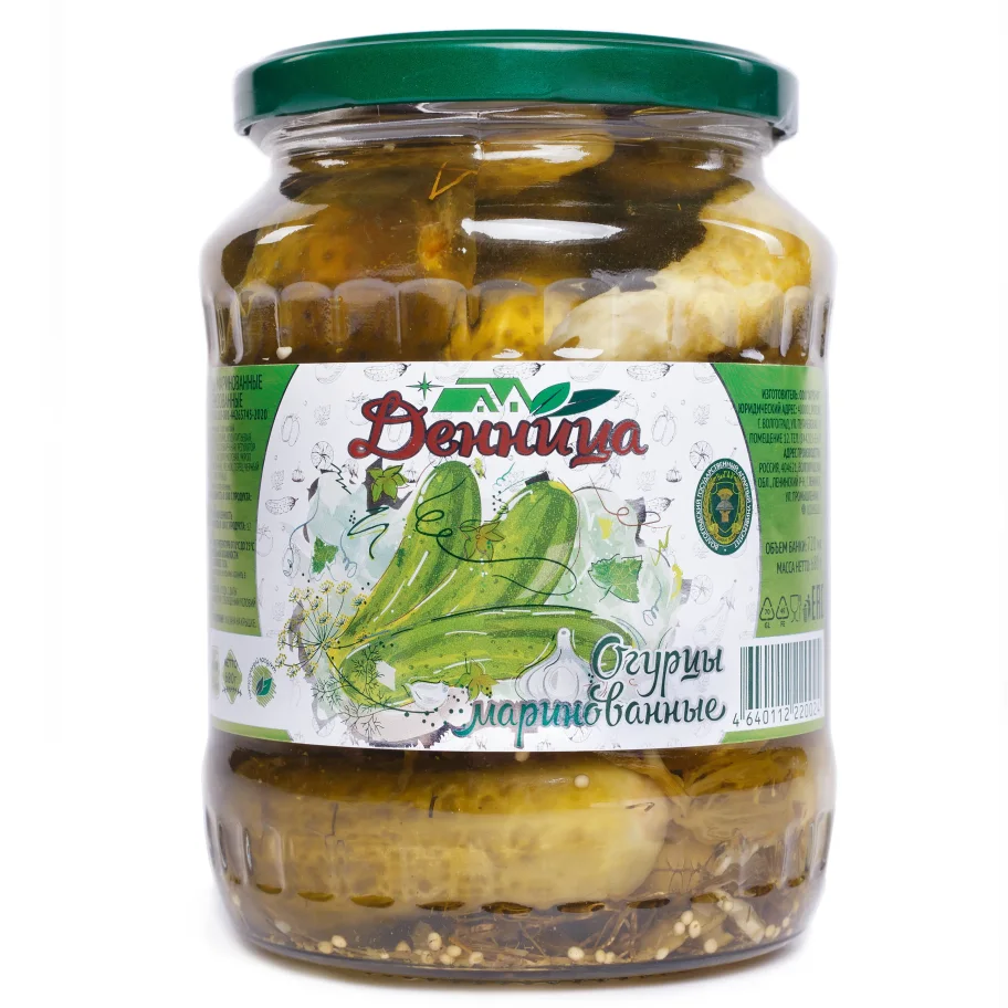 Cucumbers Marinated «Dennica« 0.72
