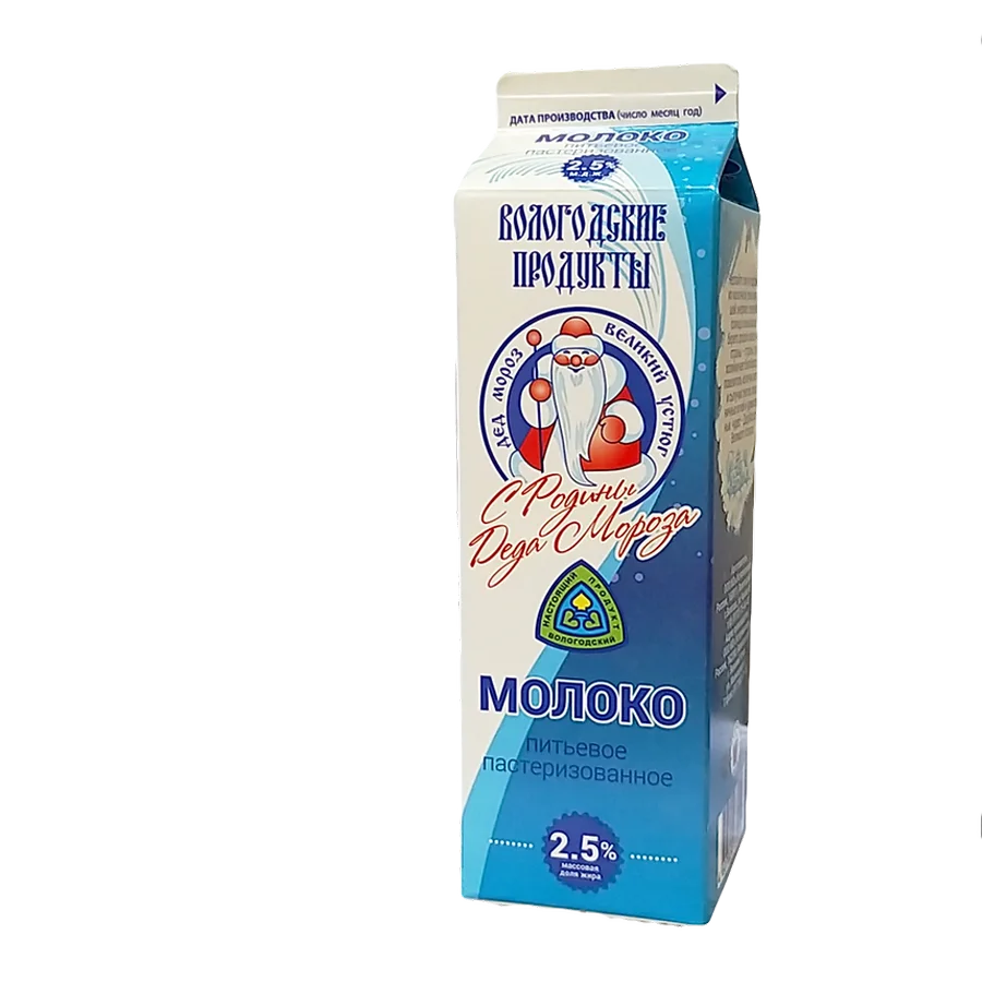 Молоко питьевое пастеризованное 2,5% 1 л