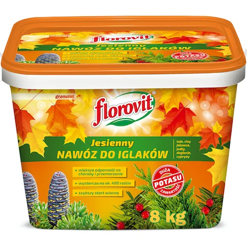 Удобрение Florovit осеннее для хвойных растений, 8 кг, гранулы