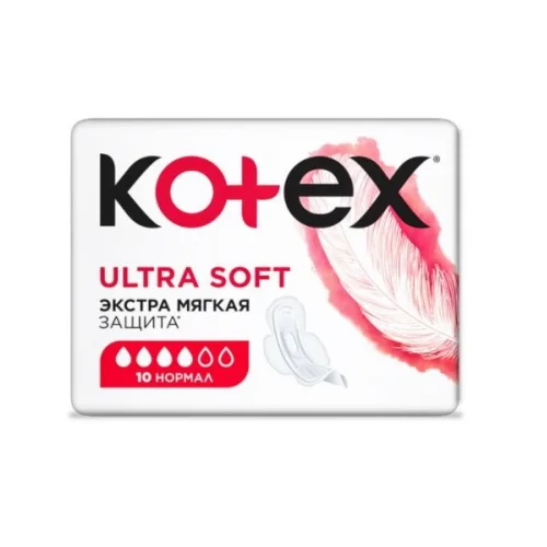 Прокладки Ultra Soft Нормал KOTEX, 4кап 10+10шт