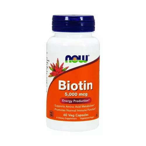 NOW Foods Biotin 5000 mcg (60kaps) WHOLESALE