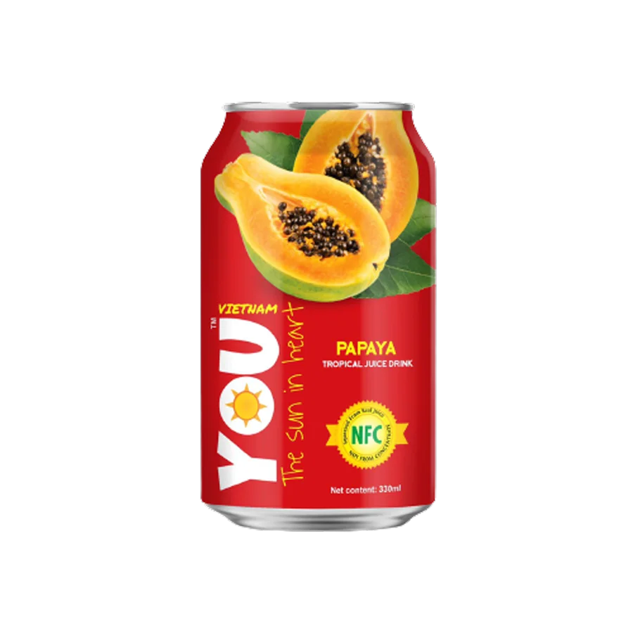Tropical Drink YOU VIETNAM negaz. with Papaya juice 0.33 l. w / b 24 pcs. 