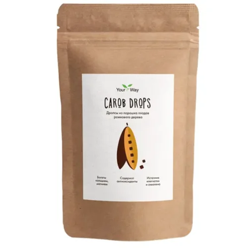 Drops from the Fruit Powder of the Fruits of the Horn Tree Your Way «Carob Drops«