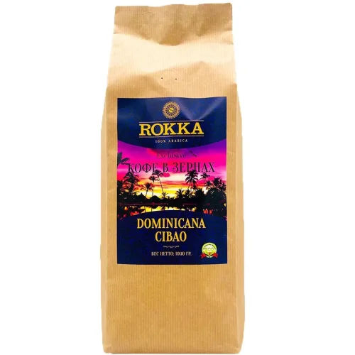 Кофе в зернах средней обжарки ROKKA "Доминикана"
