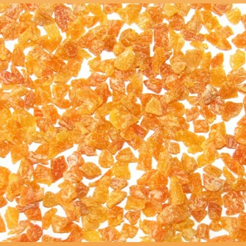 Dried apricot in rice sprinkling