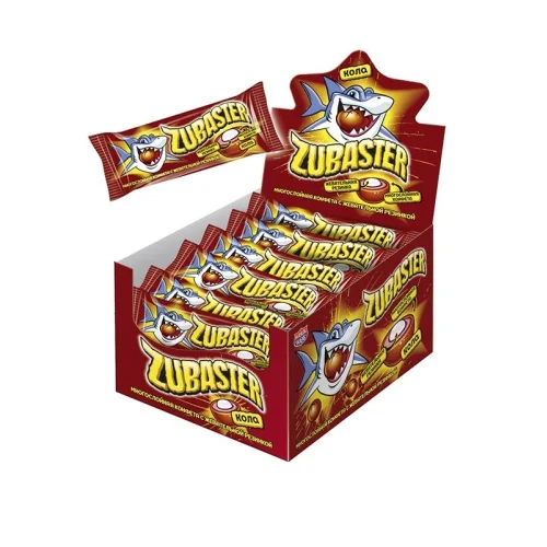 Multilayer candy «Zubaster« Cola with chewing elastic