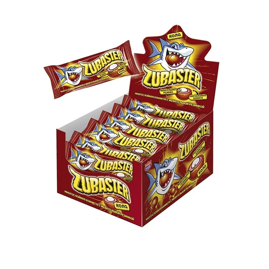Multilayer candy «Zubaster« Cola with chewing elastic