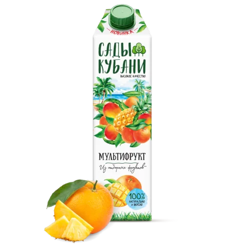 Nectar "Kuban Gardens" multifruit 1.0l with a lid 12 pcs.