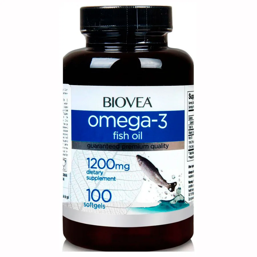 Omega 3 - BIOVEA - 1200 mg, 100 caps