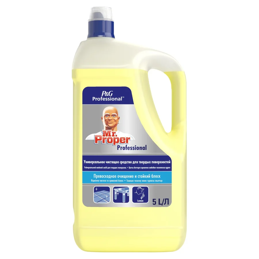 MR PROPER Универсальное чистящее средство для твердых поверхностей Лимон 5л