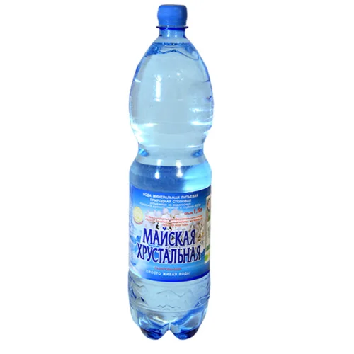 Минеральная вода "Майская Хрустальная", 1,5л, газ