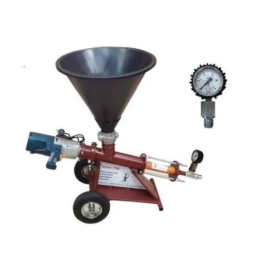 Injection pump Titan-706-Lux with diaphragm pressure gauge
