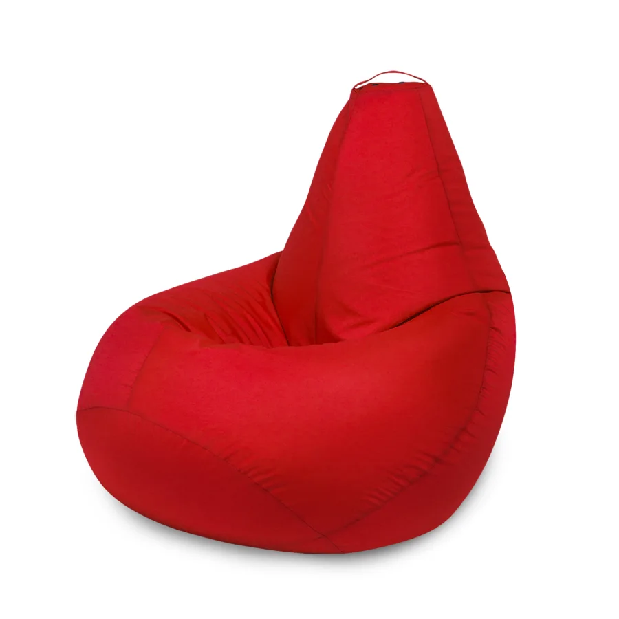 Bag chair "pear", Standard size, oxford, red b_025