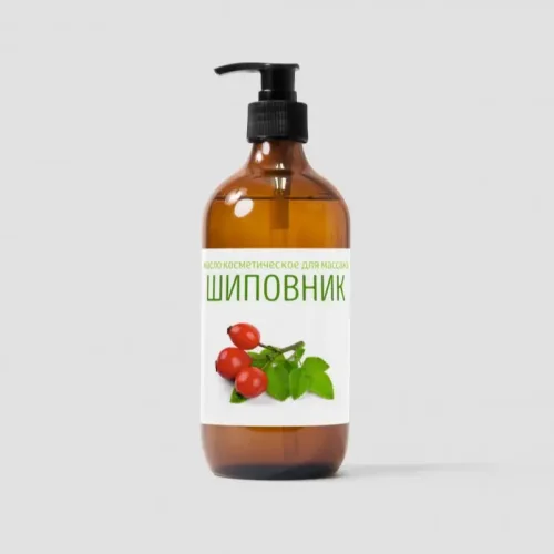 Massage oil with rose hip extract