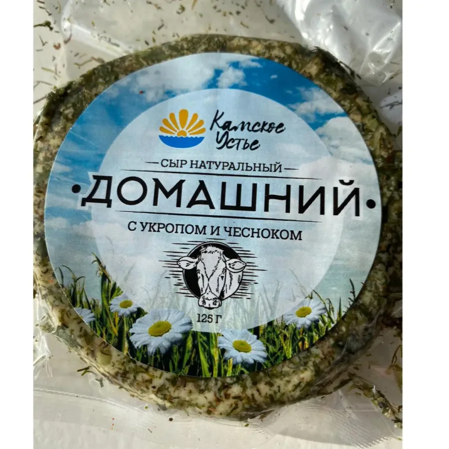 Home cheese with dill