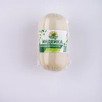Продукт без консервантов Е. Колбаса вареная Молочная «Гурмэ» из индейки ТМ ИНДЭКО 0,400 кг