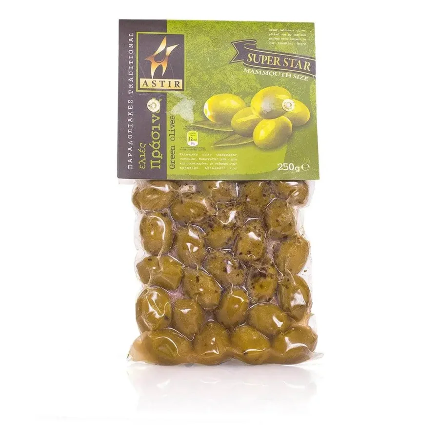 Оливки зеленые с/к Astir, 250 г