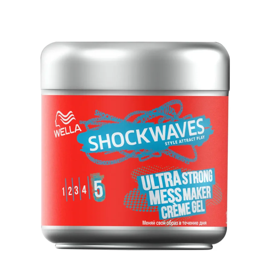 SHOCKWAVES cream gel for the effect of a negligent image
