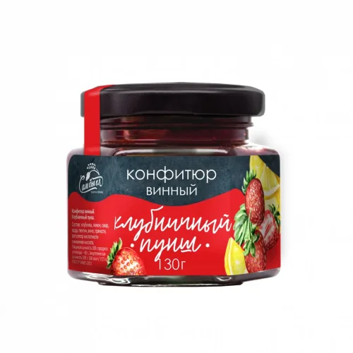 Confiture wine Strawberry punch 130 gr