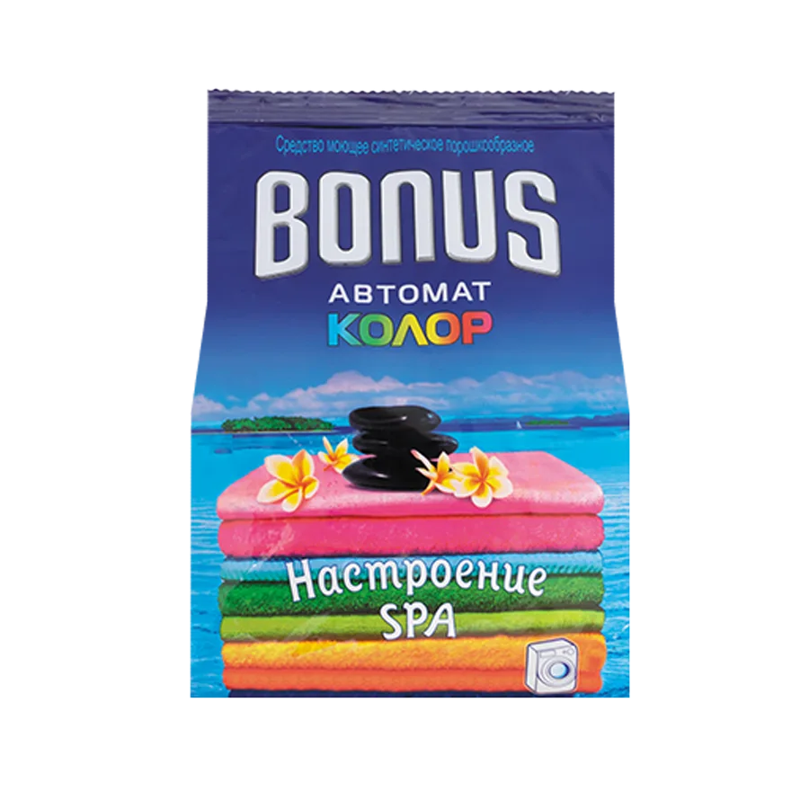 Washing powder "BONUS Automatic Color" with the smell of "mood SPA", pack. 2.5 kg