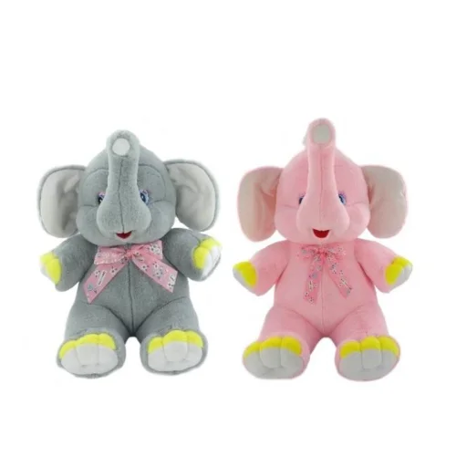 Stuffed Elephant toy with a bow 50x60 cm