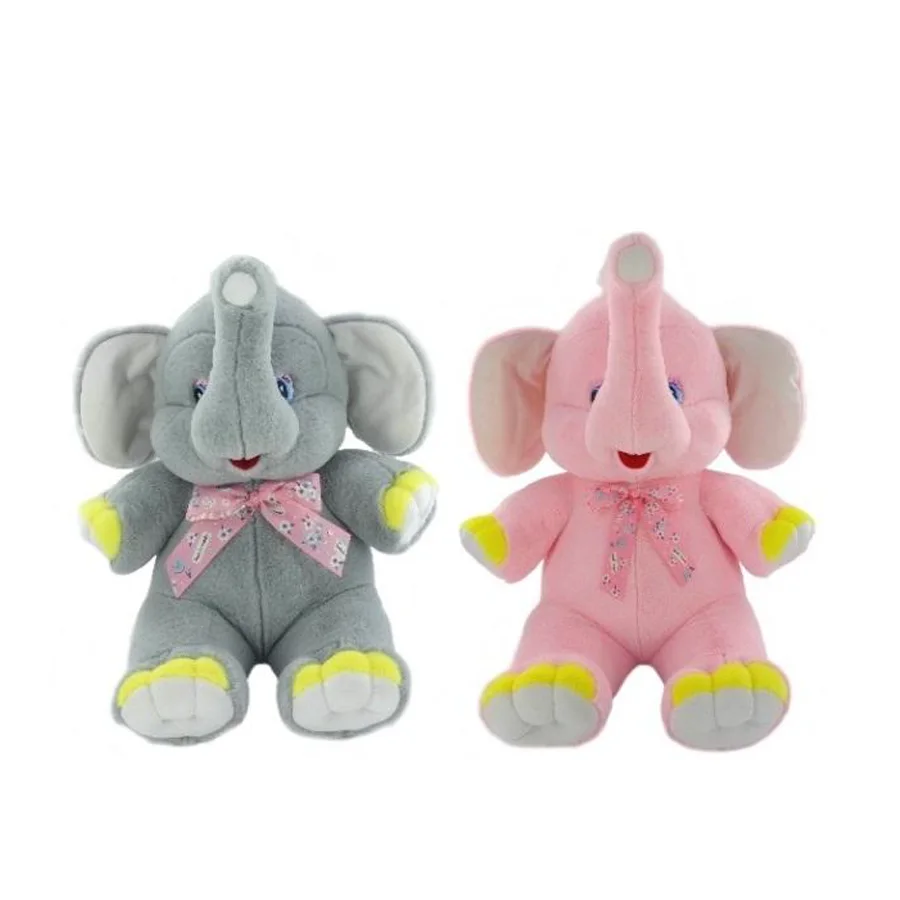 Stuffed Elephant toy with a bow 50x60 cm