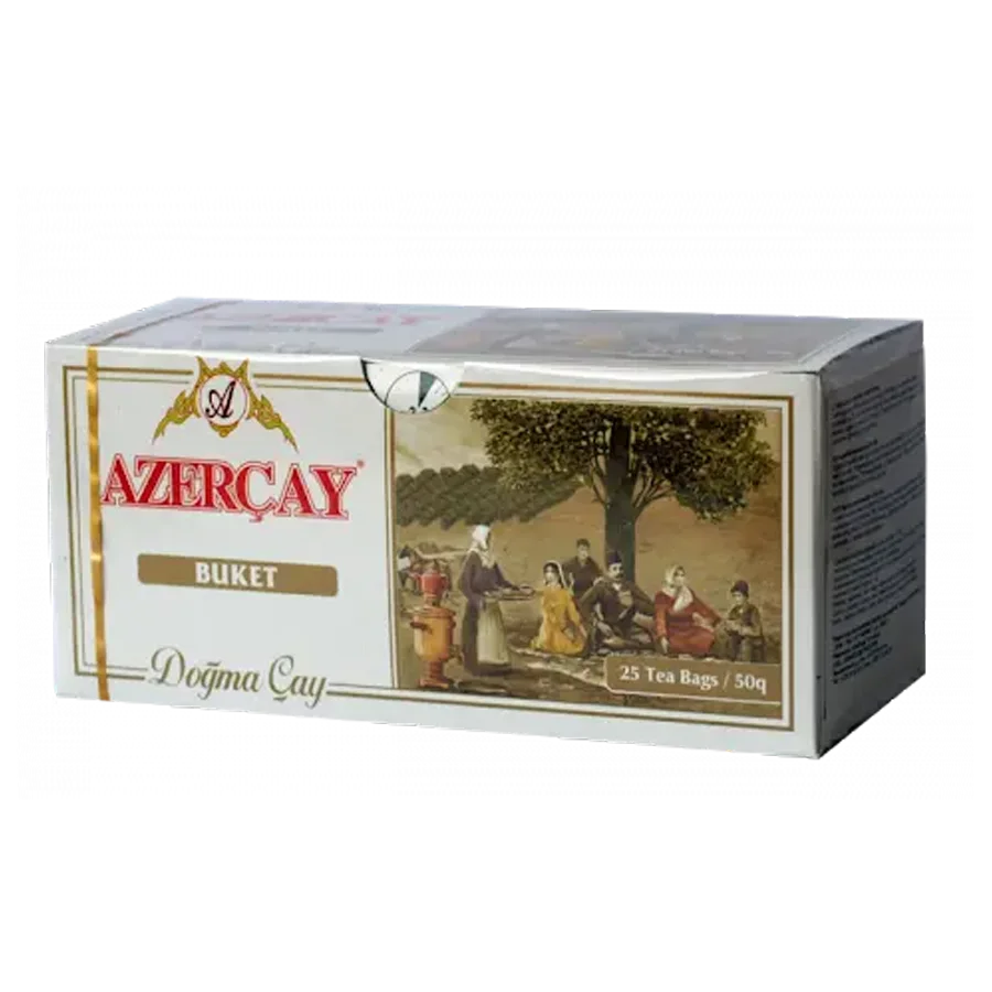 Чай черный пакетированный Азерчай 25 пакетов (букет, бергамот) без конверта