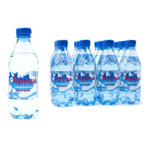 Природная питьева вода Аруан 0,33 л газированная