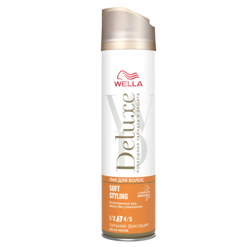 Wella Deluxe Soft Style Hair Lacquer Strong Fixation 250 ml