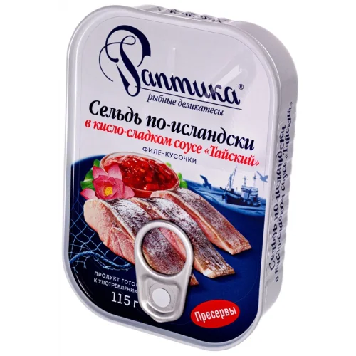 Icelandic herring in the sour-sweet «Thai« sauce