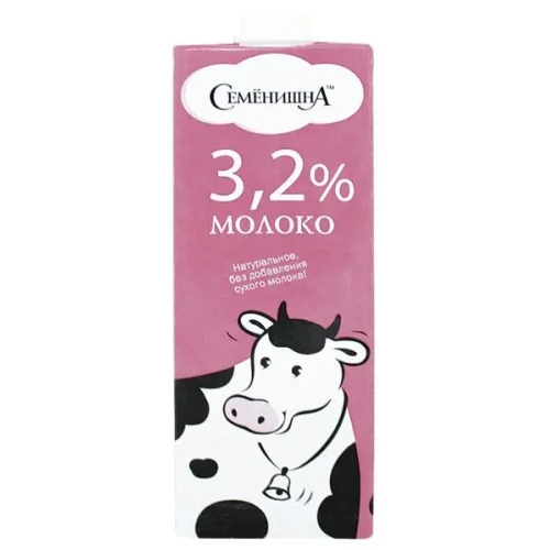 Молоко "Семёнишна" 3,2% 