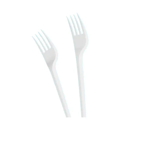 Plastic disposable forks