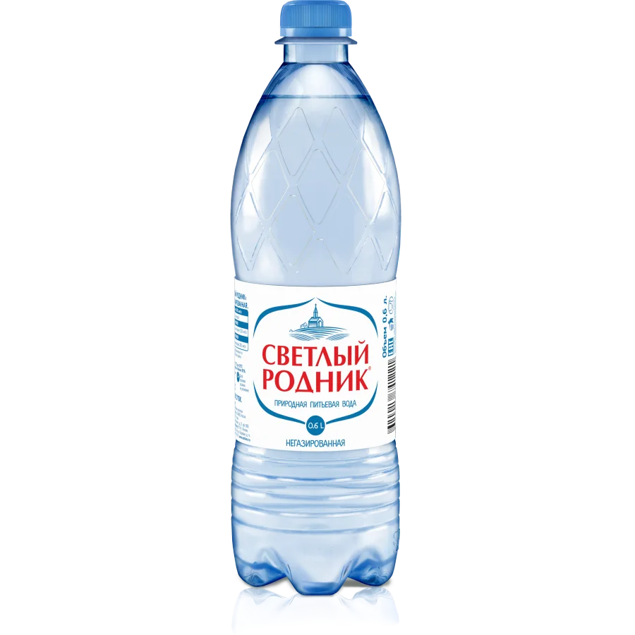 Вода питьевая "Светлый родник", н/газ, 0.5л