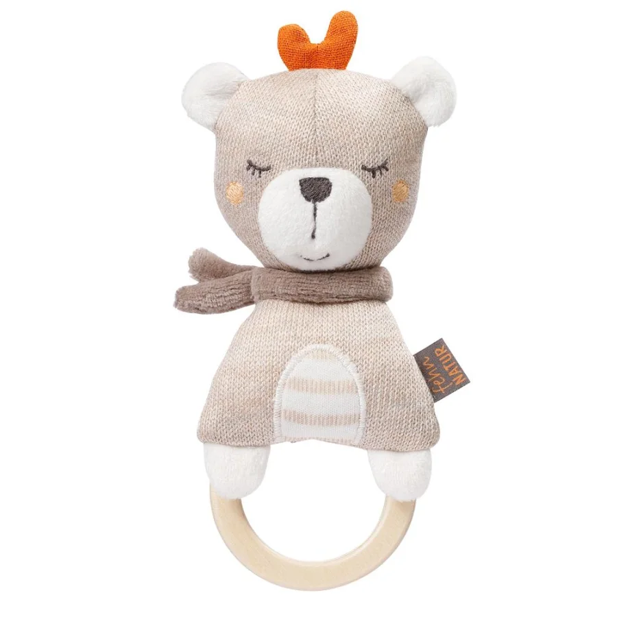 Teddy Bear fehnNATUR 2.0 Rattle Ring Fehn 052138