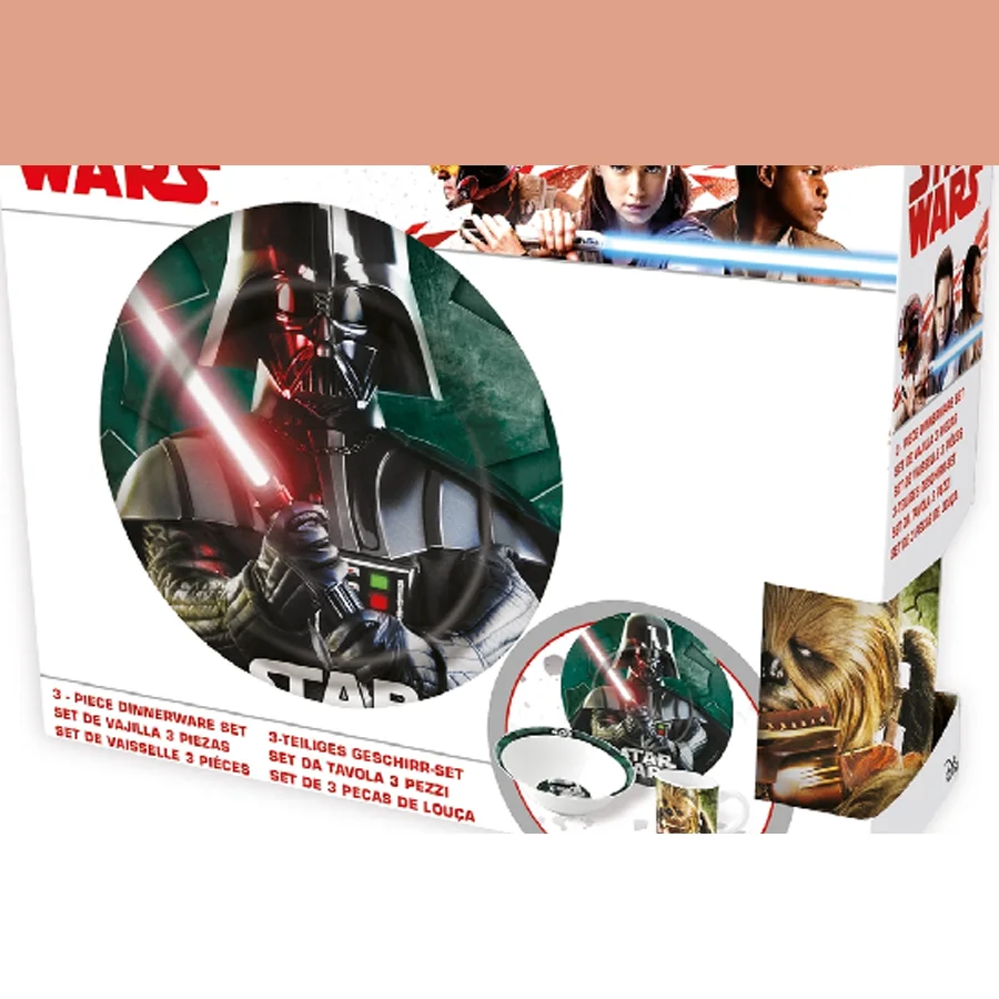 Set of ceramic dishes in gift wrapping (3 subjects). Star Wars Reality